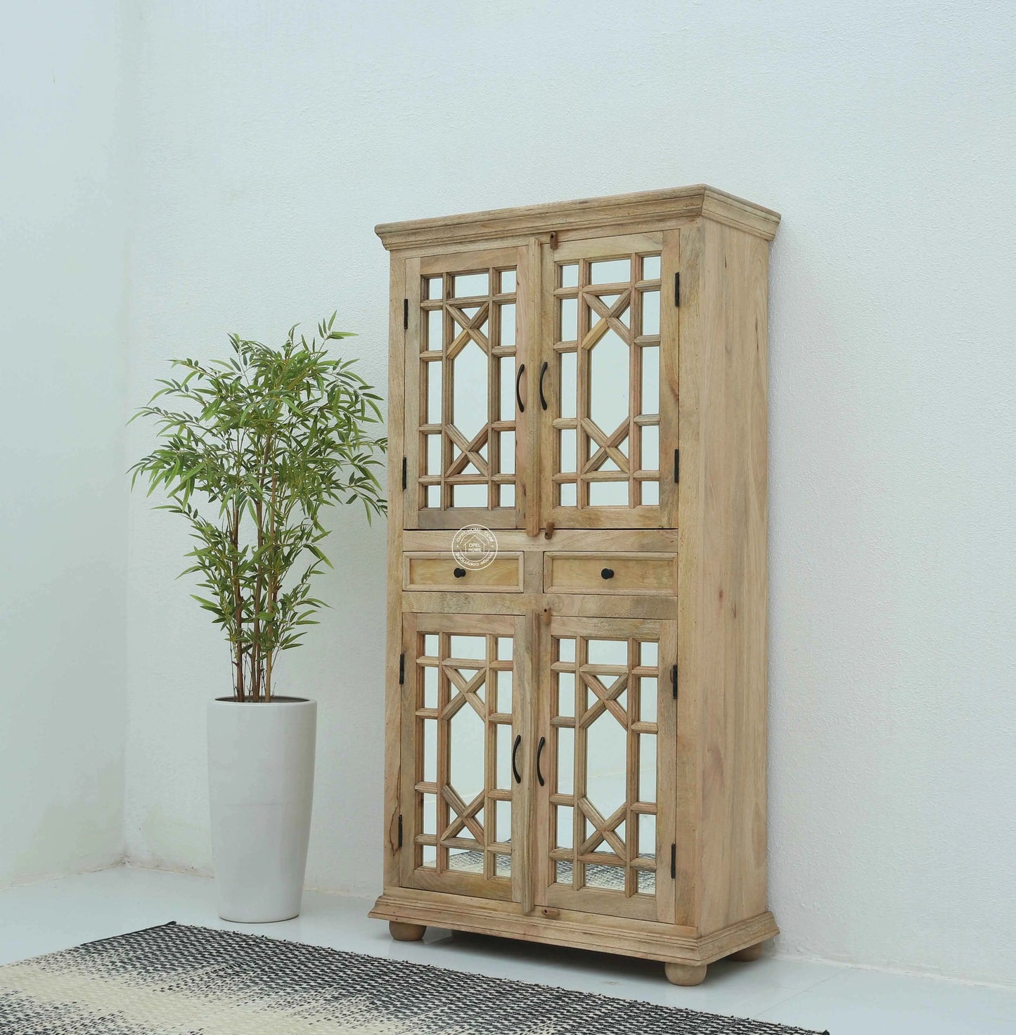 Cosmic Wooden 4 door 2 drawer closet