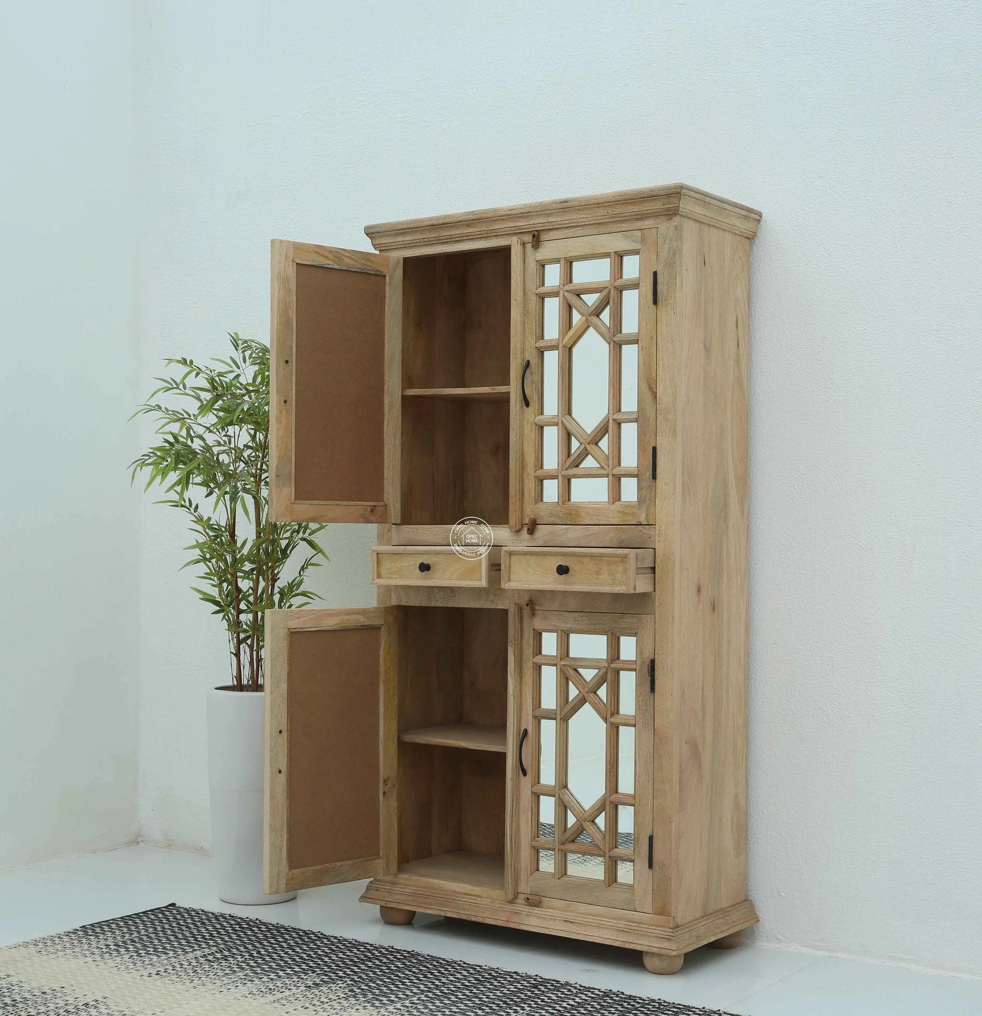 Cosmic Wooden 4 door 2 drawer closet