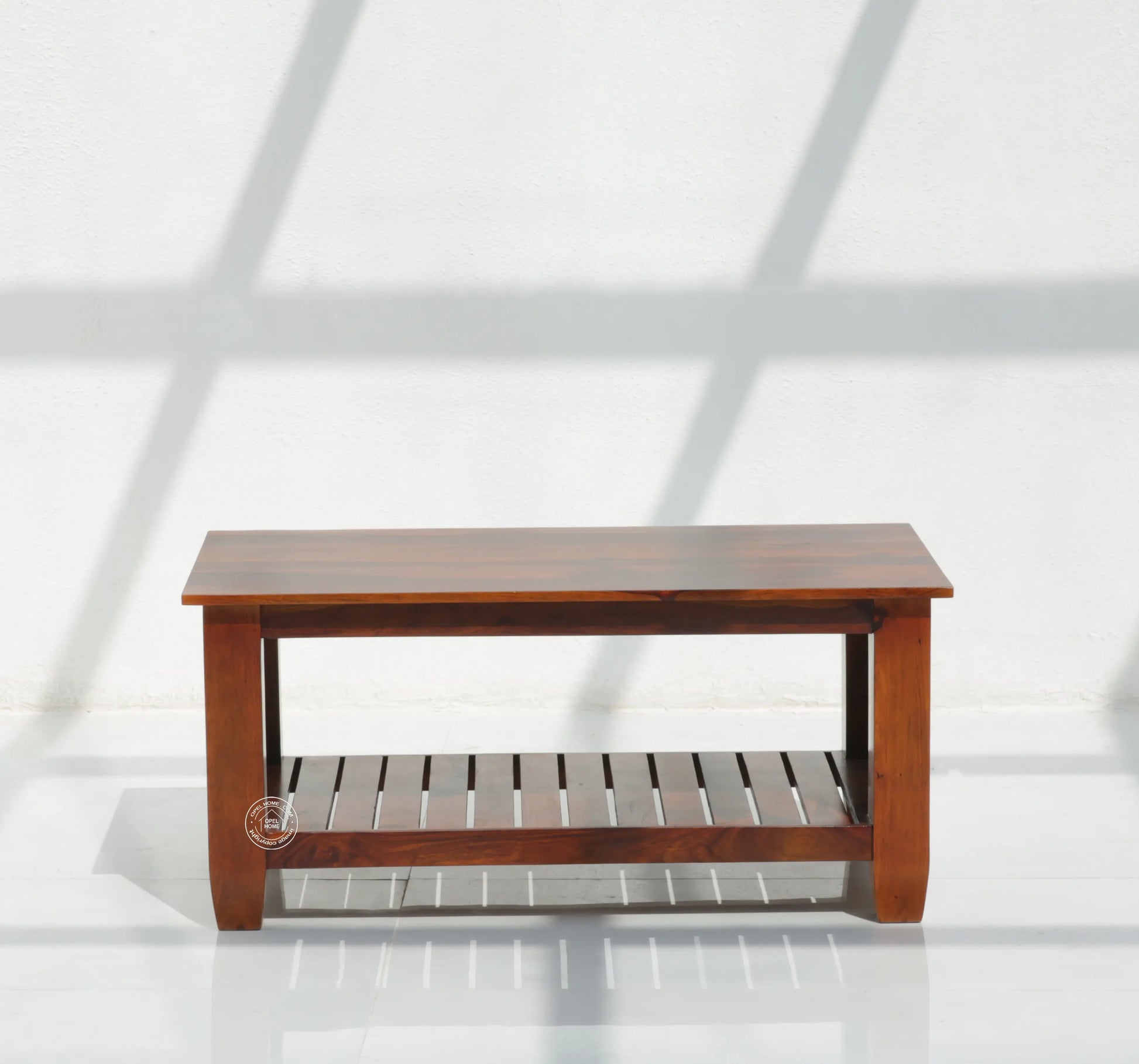 Cowley Wooden Coffee Table (Honey finish) - Opelhome