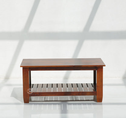 Cowley Wooden Coffee Table (Honey finish) - Opelhome