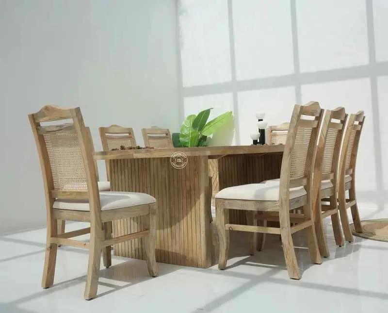 Crumley Wooden Dining Table – Multiple Sizes,(Only Table) | Opelhome UAE