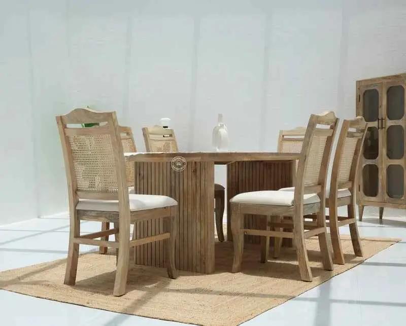 Crumley Wooden Dining Table – Multiple Sizes,(Only Table) | Opelhome UAE