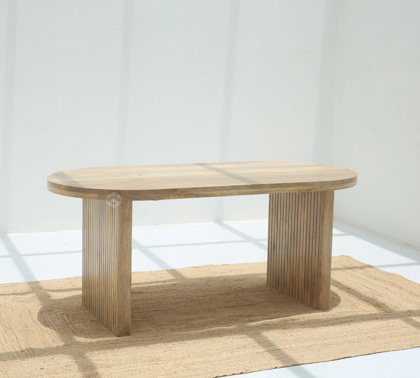 Crumley Wooden Dining Table – Only Table, Multiple Sizes, Solid Mango Wood | Opelhome UAE Opel Home