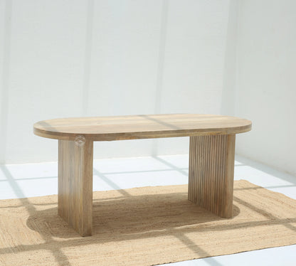 Crumley Wooden Dining Table – Only Table, Multiple Sizes, Solid Mango Wood | Opelhome UAE Opel Home