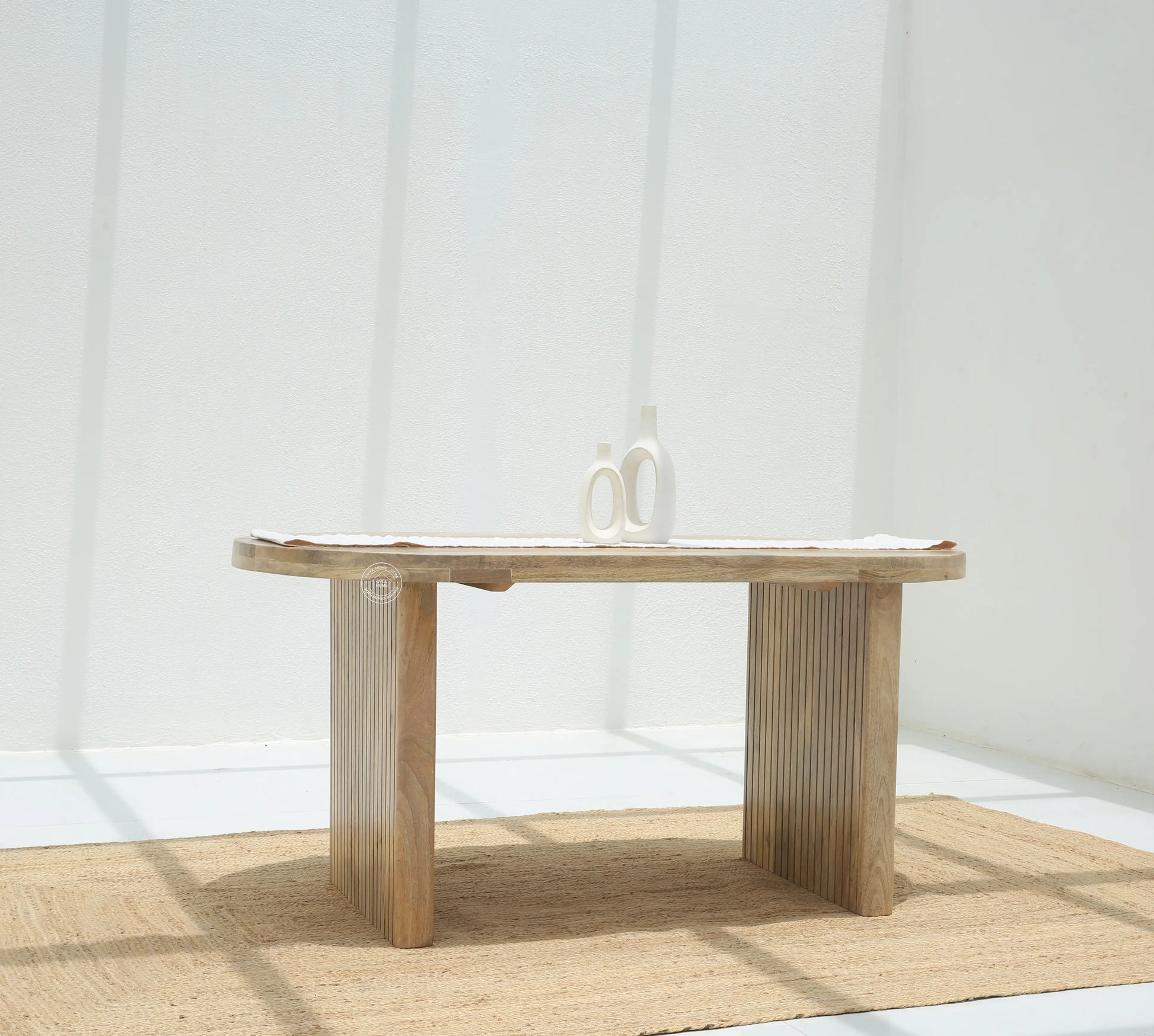 Crumley Wooden Dining Table – Only Table, Multiple Sizes, Solid Mango Wood | Opelhome UAE Opel Home