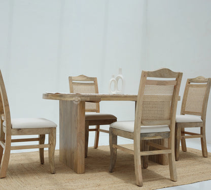 Crumley Wooden Dining Table – Only Table, Multiple Sizes, Solid Mango Wood | Opelhome UAE Opel Home