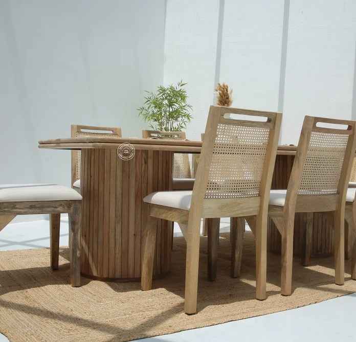 Crump Wooden Dining Table –  Multiple Sizes (Only Table) | Opelhome UAE