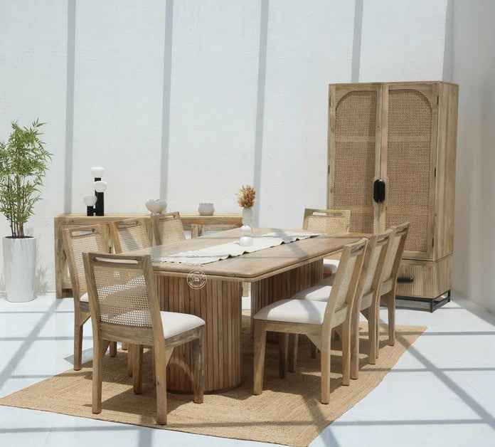 Crump Wooden Dining Table –  Multiple Sizes (Only Table) | Opelhome UAE