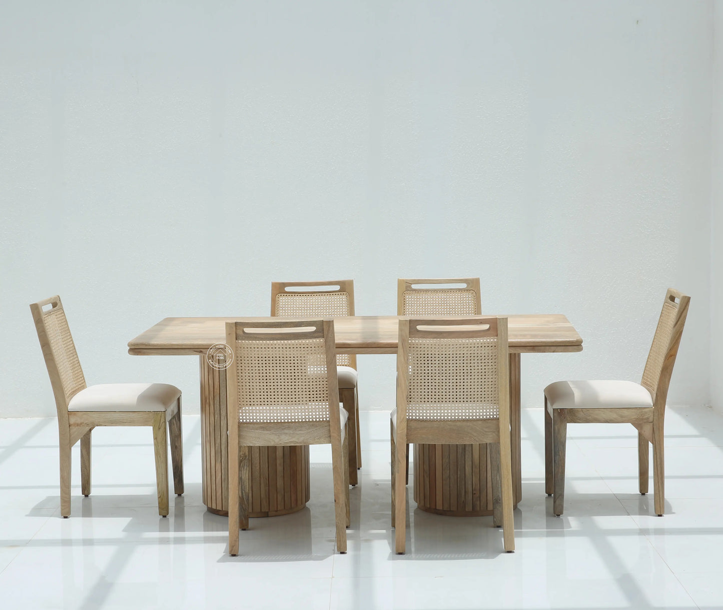 Crump Wooden Dining Table –  Only Table, Multiple Sizes, Solid Mango Wood | Opelhome UAE Opel Home
