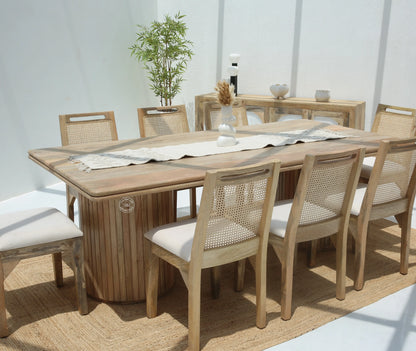 Crump Wooden Dining Table –  Only Table, Multiple Sizes, Solid Mango Wood | Opelhome UAE Opel Home