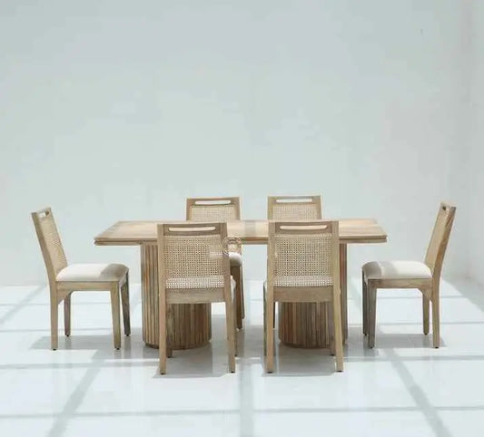 Crump Wooden Dining Table –  Multiple Sizes (Only Table) | Opelhome UAE