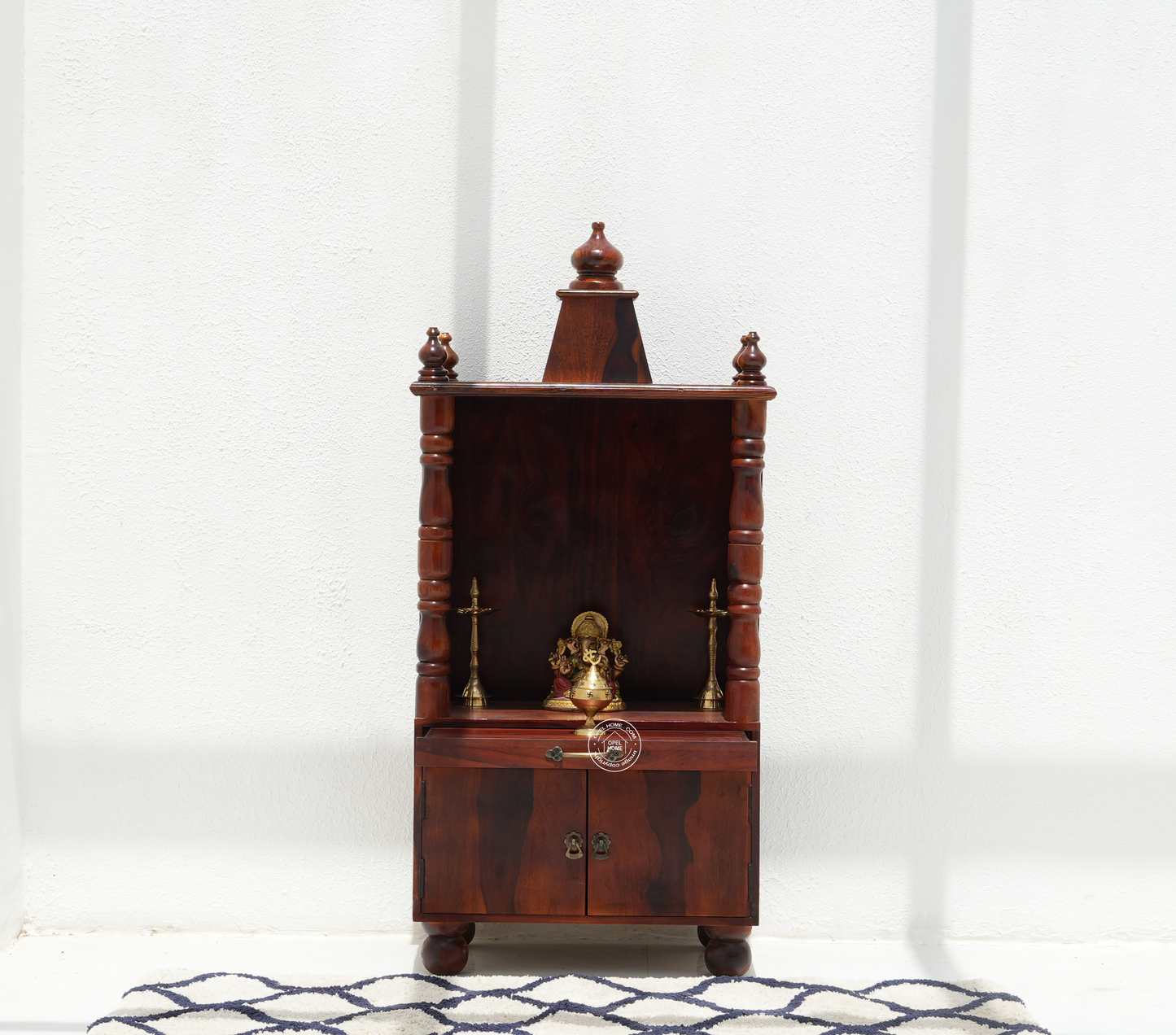 Prayer Temple for Home – Pavitra | Handcrafted Rosewood Mandir