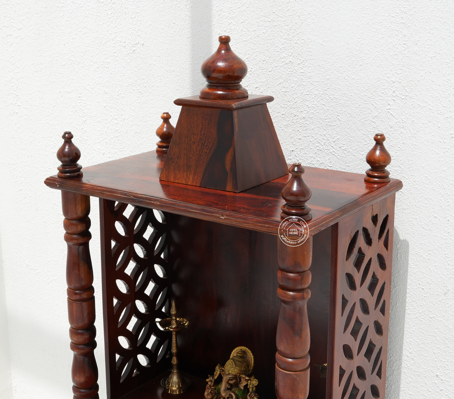 Prayer Temple for Home – Pavitra | Handcrafted Rosewood Mandir