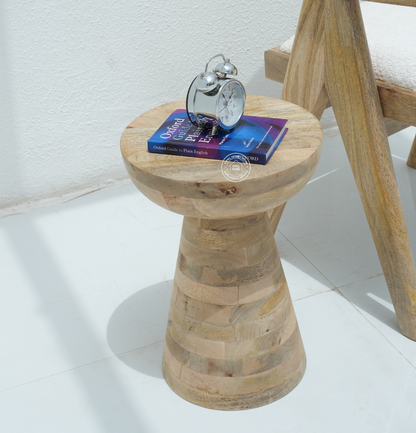 Jona Wooden Side Table – Solid Mango Wood | Opelhome UAE