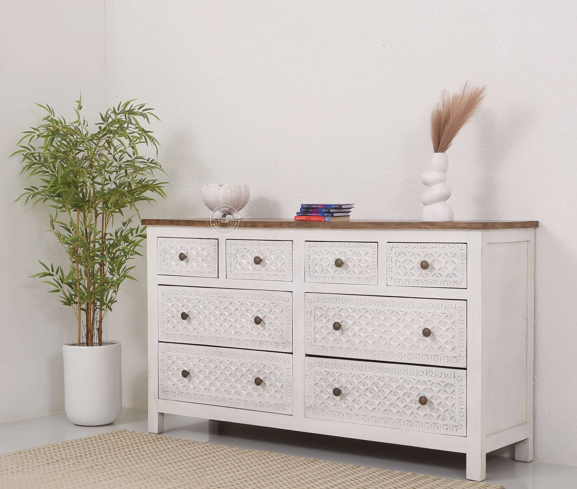 Denn 8-Drawer Wooden Chest Of Drawers