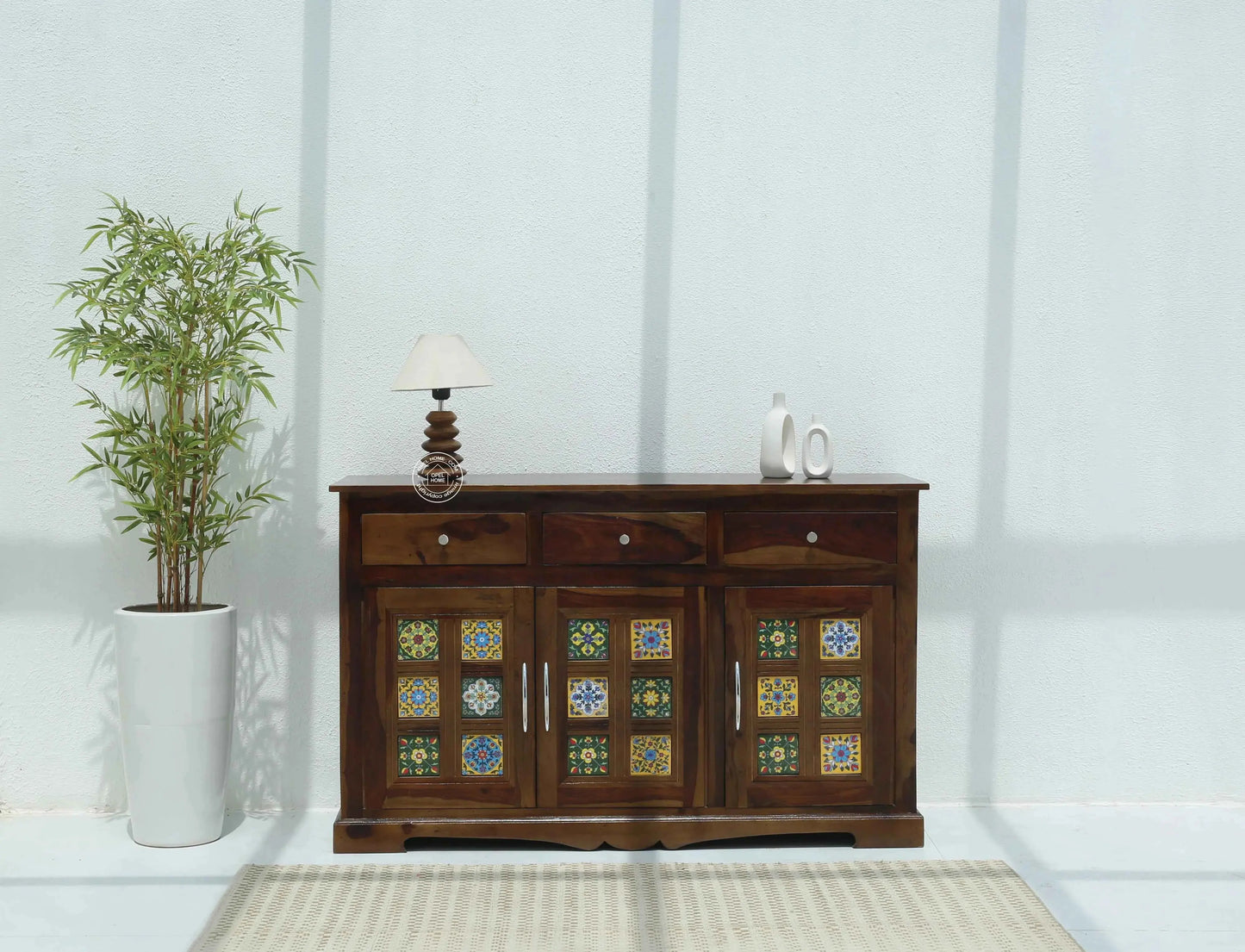 Erlene Wooden Sideboard – Classic Design, Solid Rosewood | Opelhome UAE