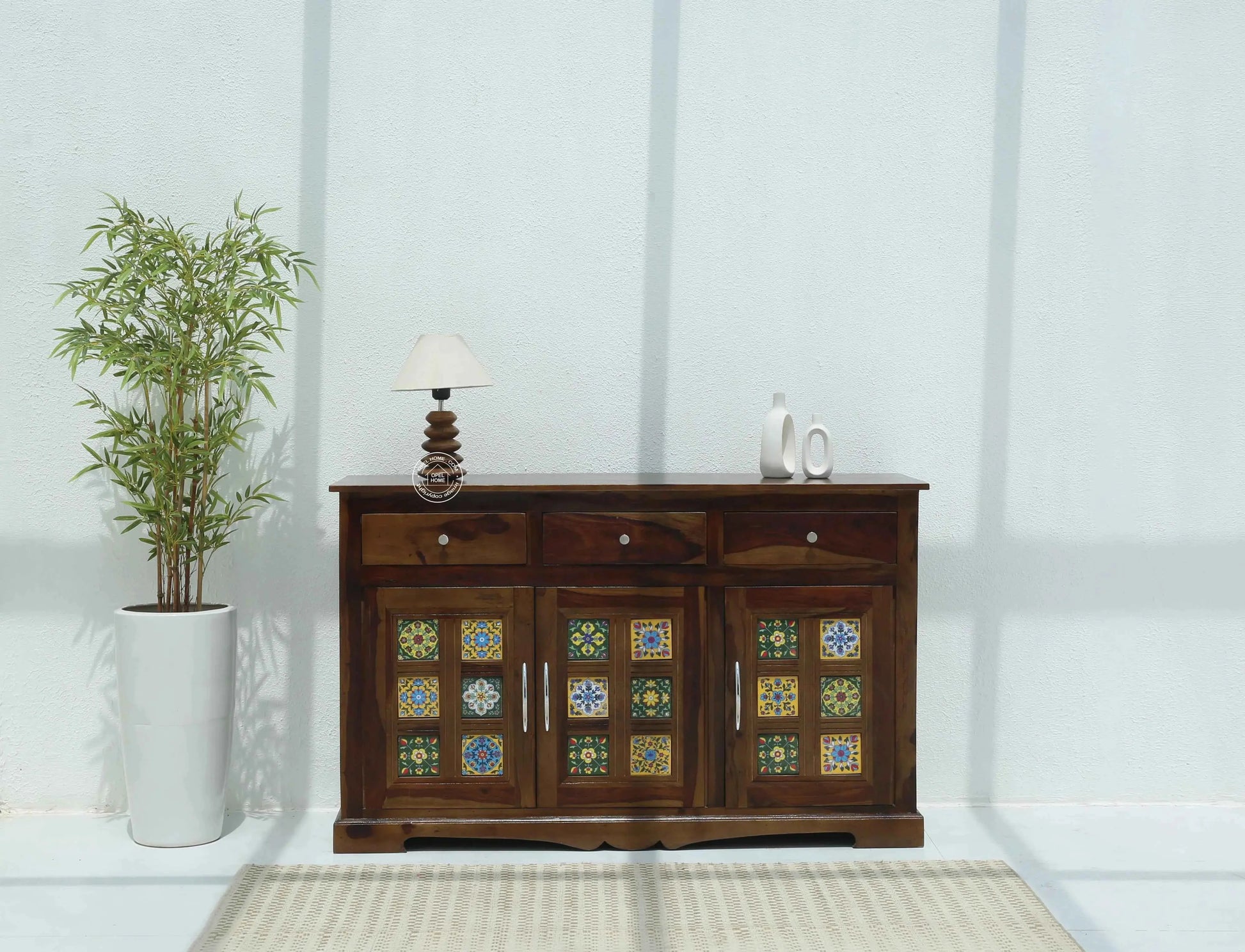 Erlene Wooden Sideboard – Classic Design, Solid Rosewood | Opelhome UAE