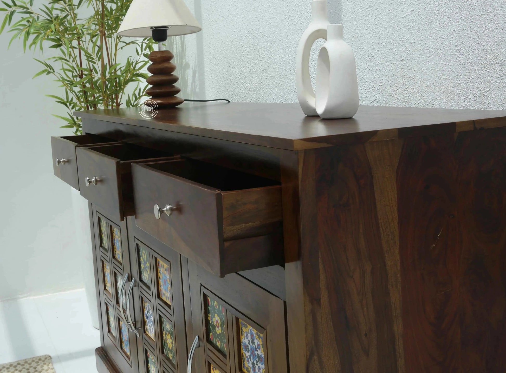 Erlene Wooden Sideboard – Classic Design, Solid Rosewood | Opelhome UAE