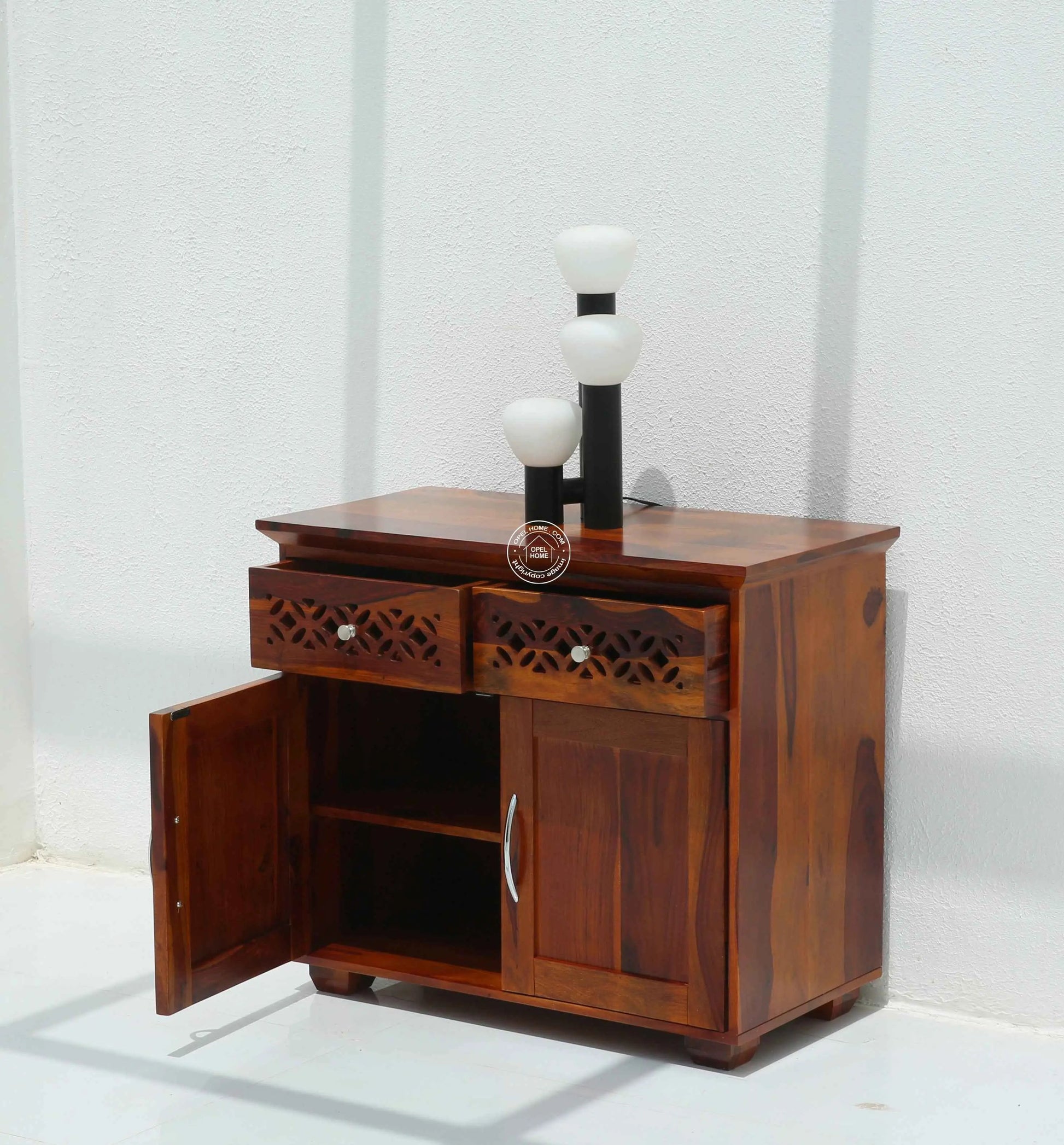 French Wooden Sideboard – 2 Doors, 2 Drawers, Solid Wood | Opelhome UAE