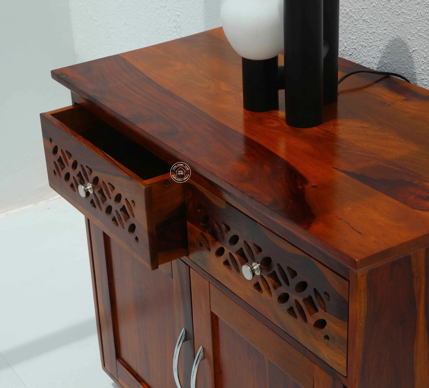 French Wooden Sideboard – 2 Doors, 2 Drawers, Solid Wood | Opelhome UAE