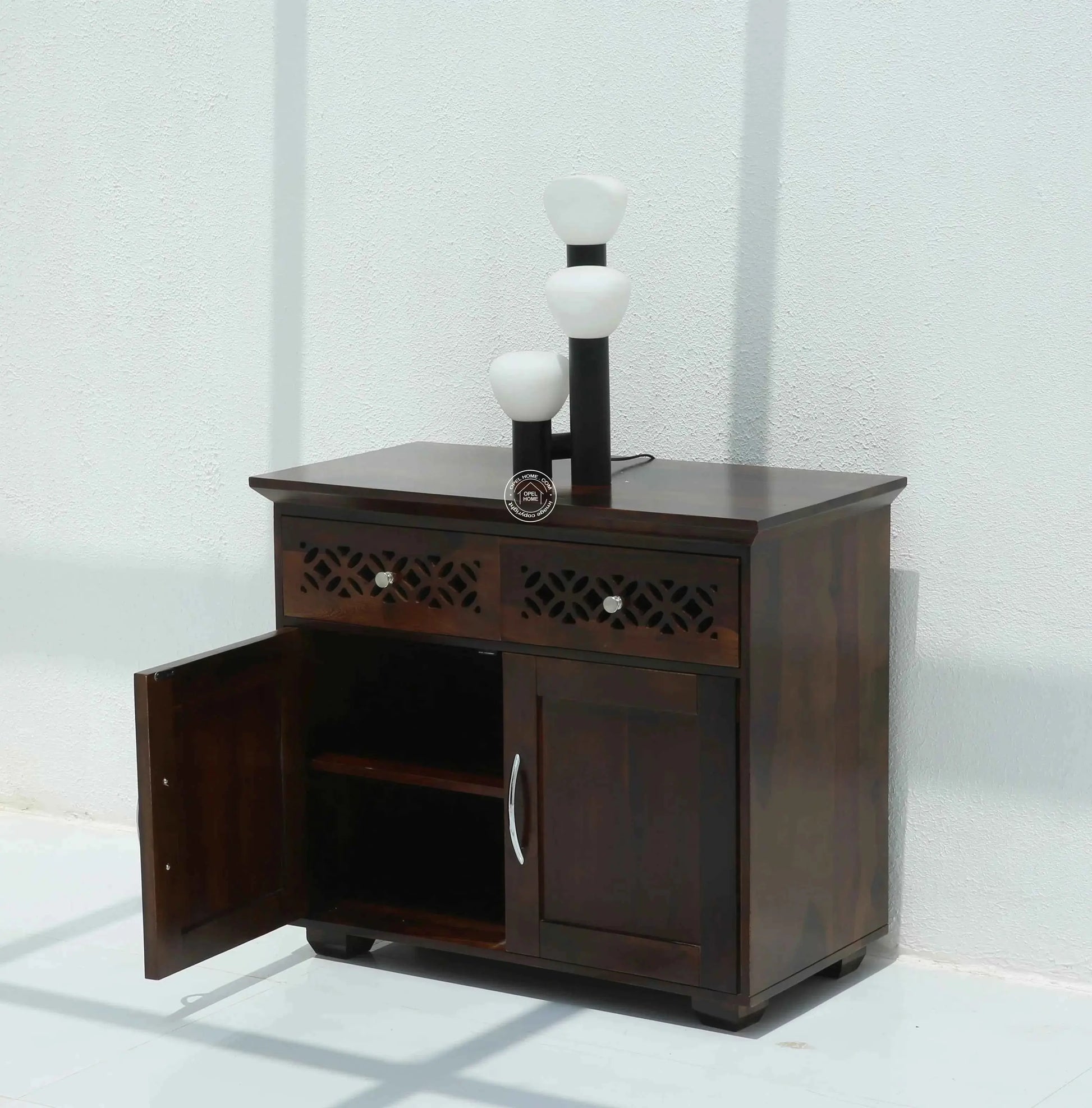 French Wooden Sideboard – 2 Doors, 2 Drawers, Solid Wood | Opelhome UAE