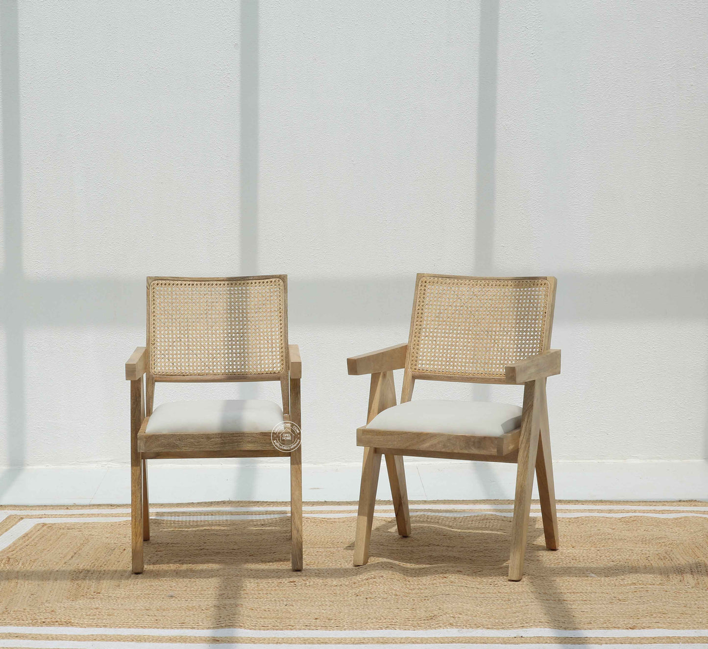 Grove Rattan Mango Wood Dining Chair – (Only one pcs) | Opelhome UAE