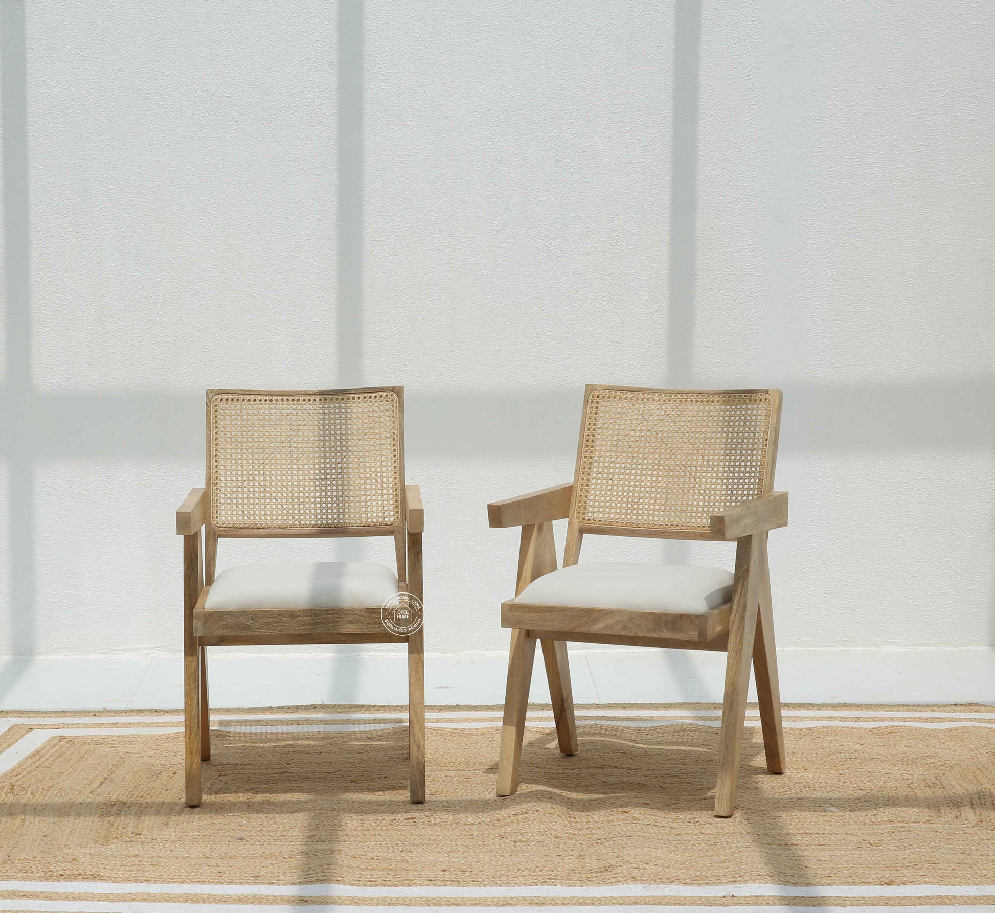 Grove Rattan Mango Wood Dining Chair – (Only one pcs) | Opelhome UAE