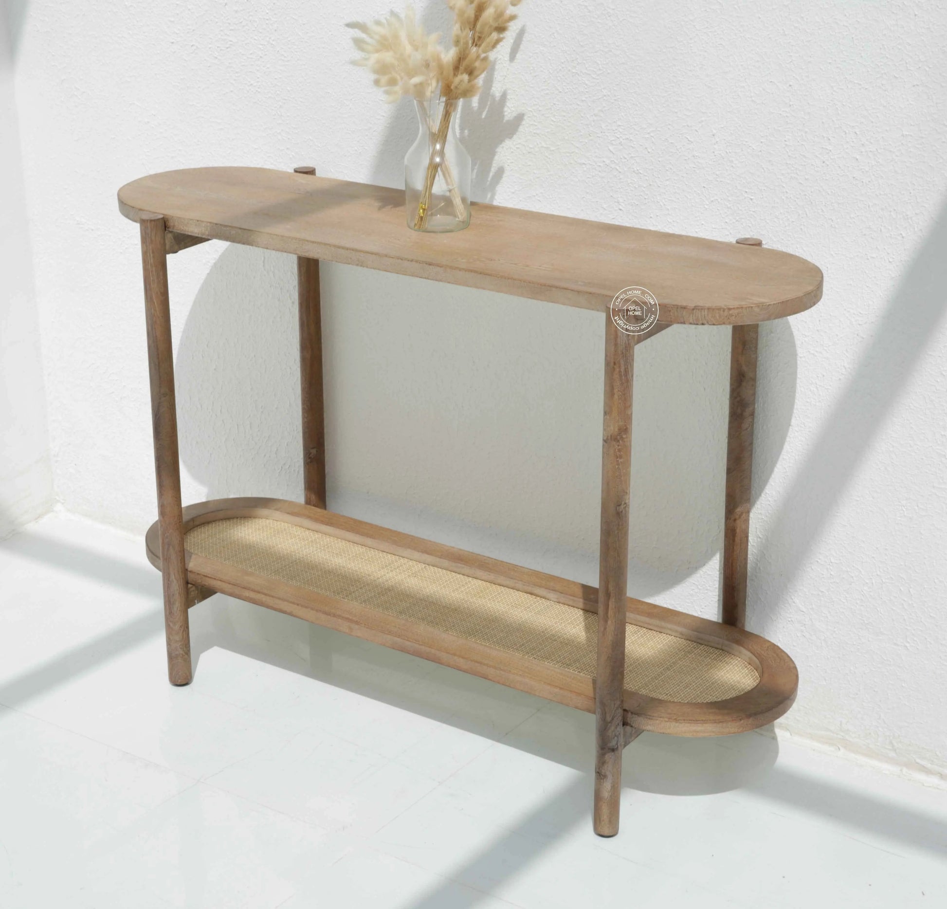 Harper Wooden Console Table – Solid Mango Wood | Opelhome UAE
