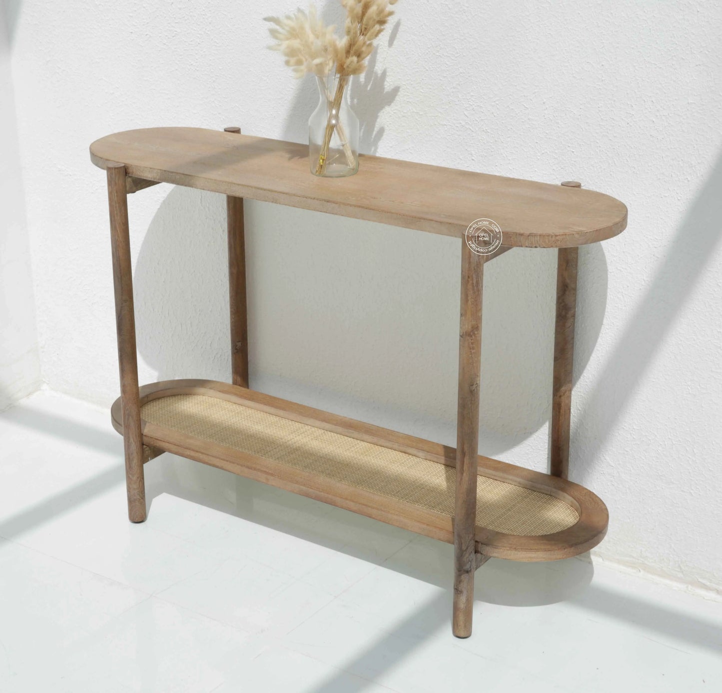 Harper Wooden Console Table – Solid Mango Wood | Opelhome UAE