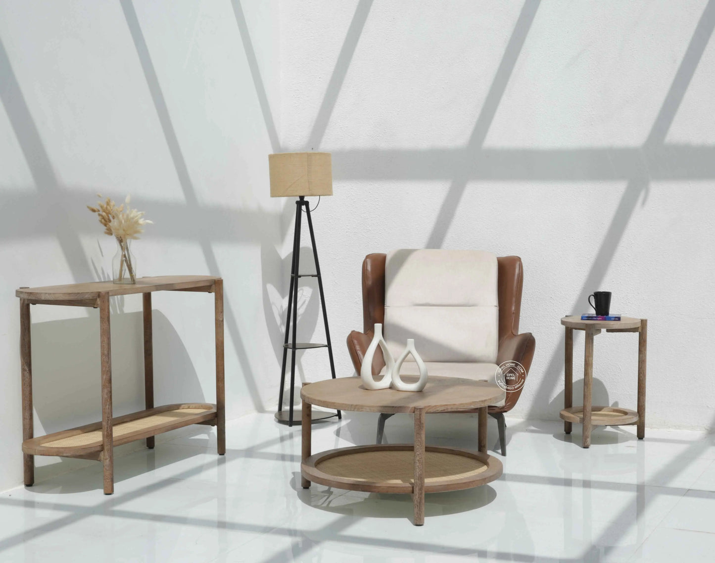 Harper Wooden Console Table – Solid Mango Wood | Opelhome UAE