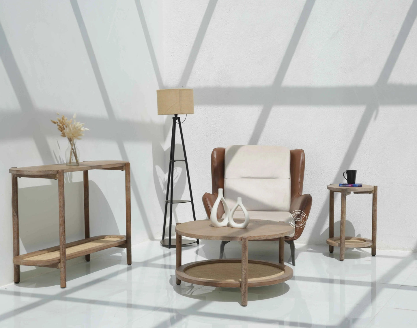 Harper Wooden Console Table – Solid Mango Wood | Opelhome UAE