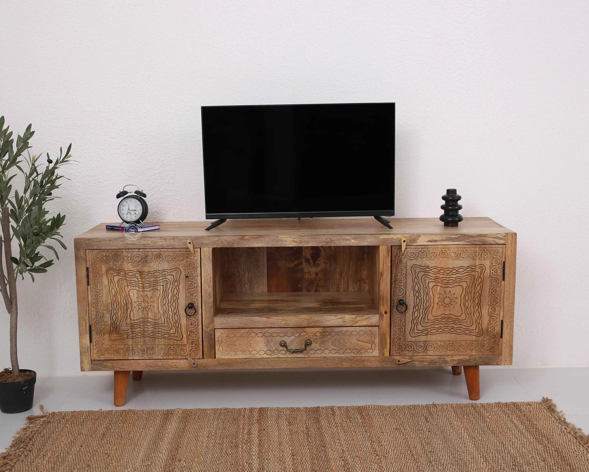 Hartin wooden tv unit