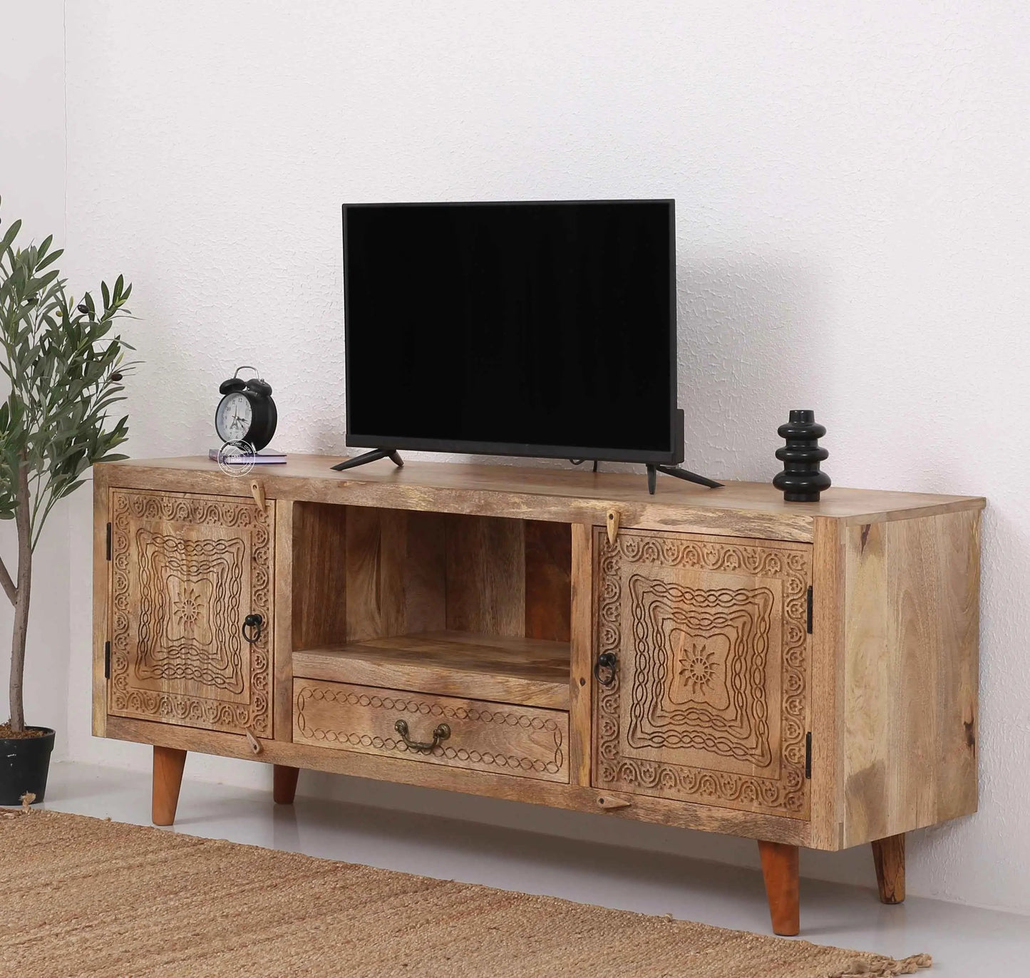 Hartin wooden tv unit