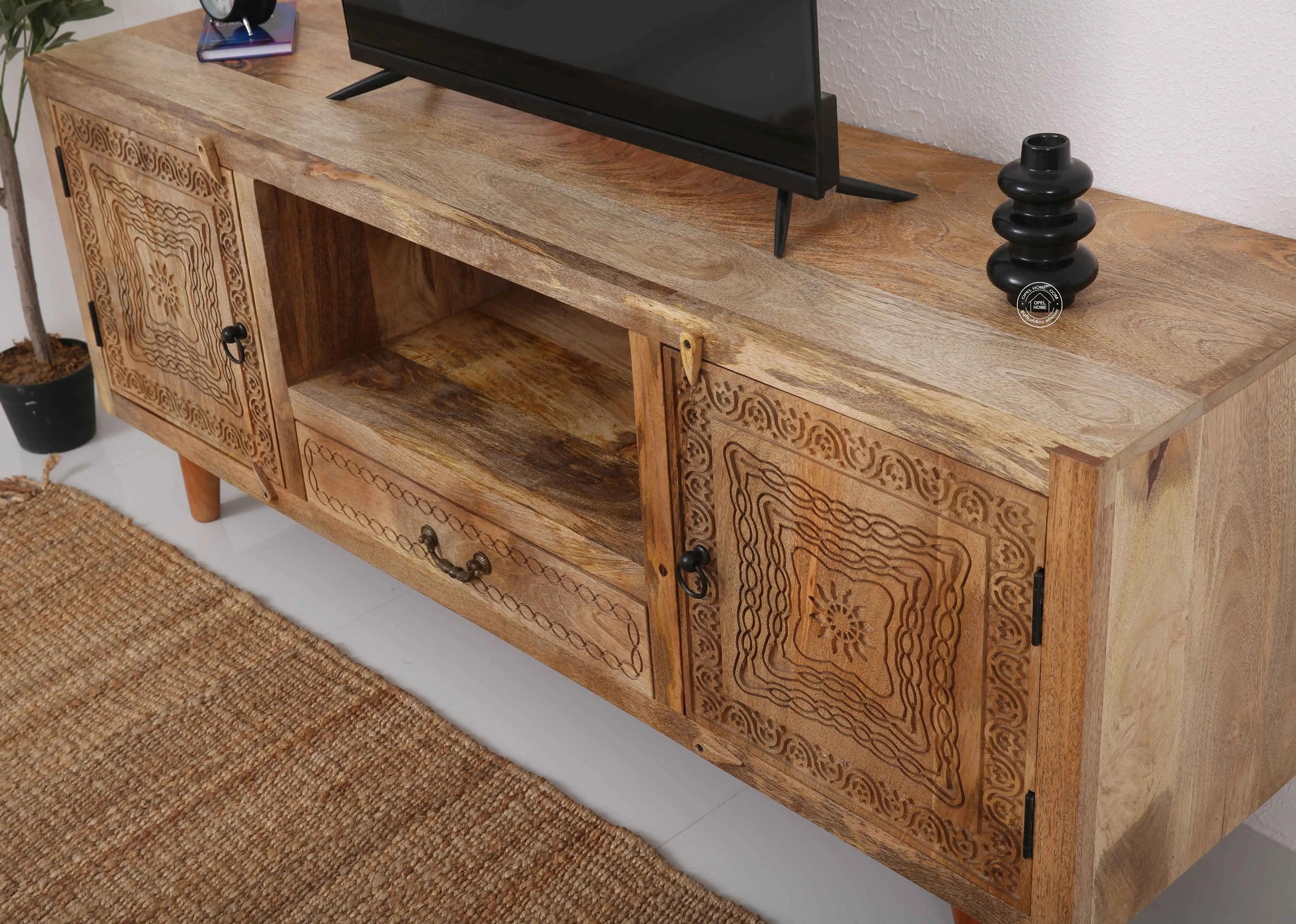 Hartin wooden tv unit