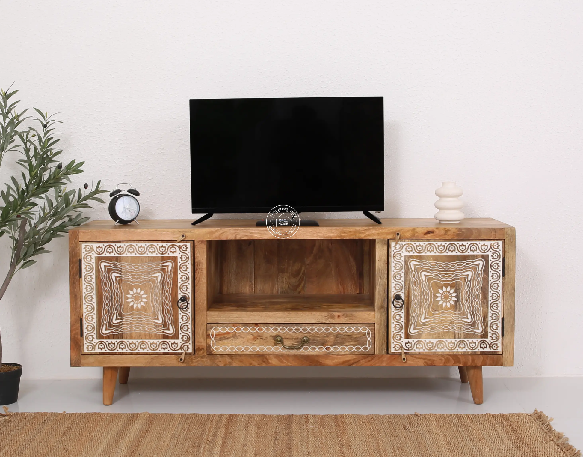 Hartin wooden tv unit