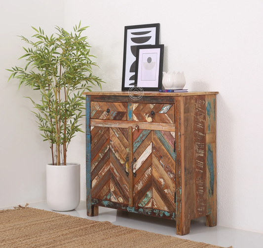 Herrin old wood 2 door 2 drawer cabinet & Sideboard - Opelhome