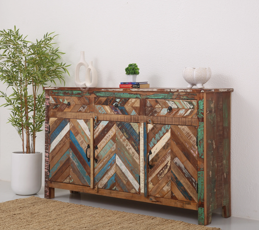 Herrin old wood 3 door 3 drawer cabinet & Sideboard