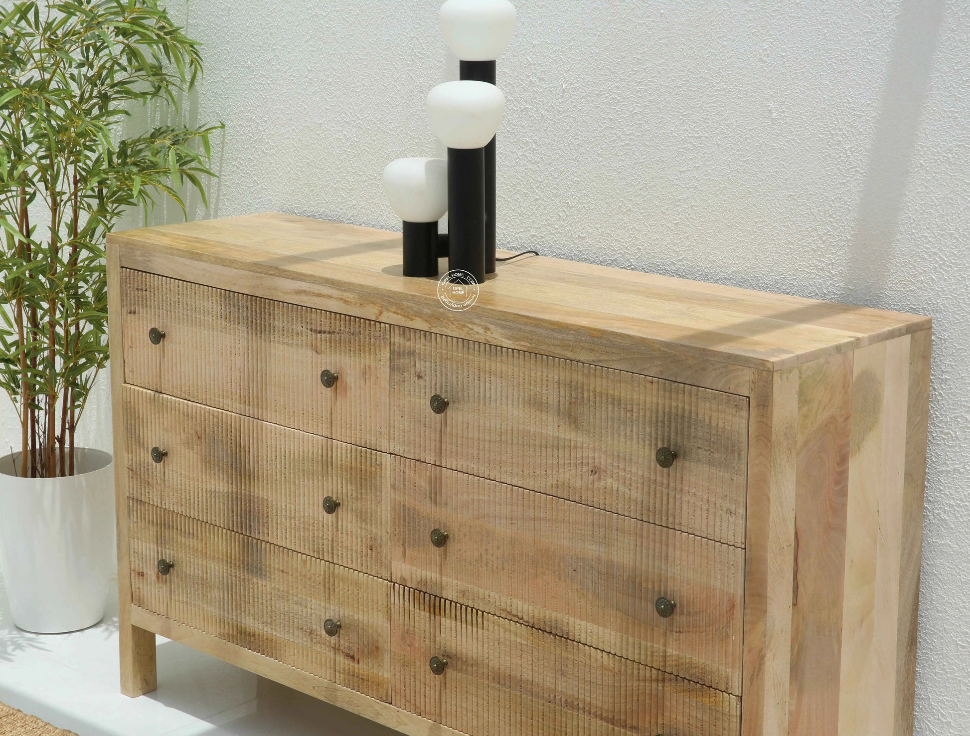 Hudson 6 Drawer Wooden Chest Of Drawers – Solid Mango Wood | Opelhome UAE