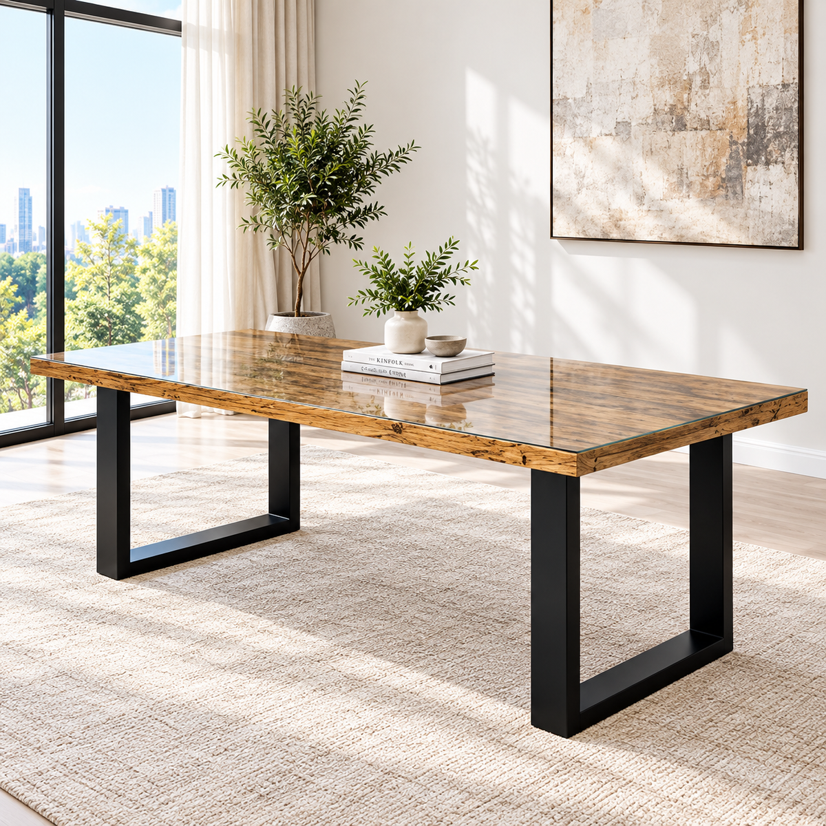 Heritage Railway Wood Only Dining Table ,Multiple Sizes
