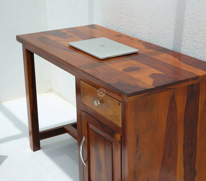 Kethi  Door Wooden Desk (Honey finish) - Opelhome