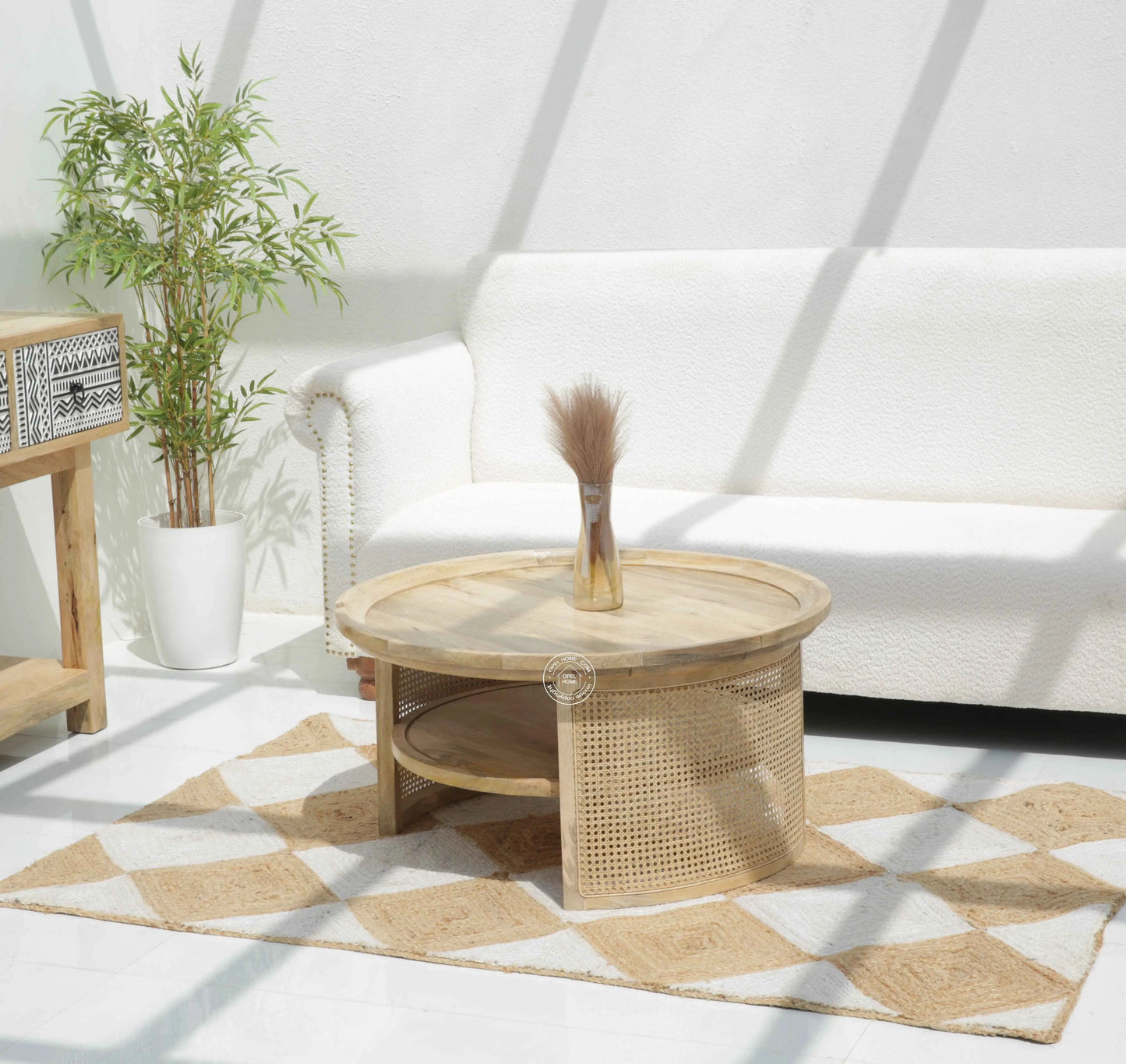 Kinston Rattan Round Coffee Table