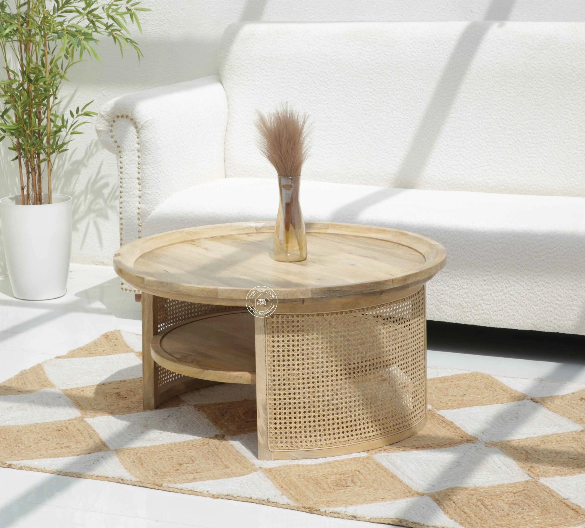 Kinston Rattan Round Coffee Table