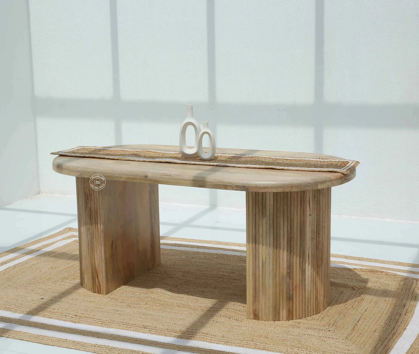 Linea Wooden Dining Table –  Multiple Sizes (Only Table) | Opelhome UAE