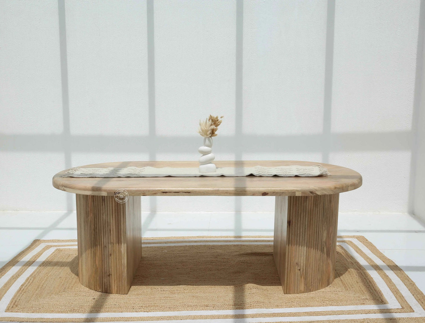 Linea Wooden Dining Table –  Multiple Sizes (Only Table) | Opelhome UAE
