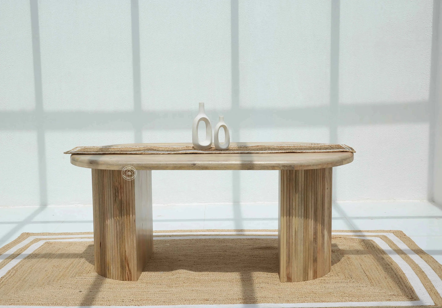 Linea Wooden Dining Table –  Multiple Sizes (Only Table) | Opelhome UAE