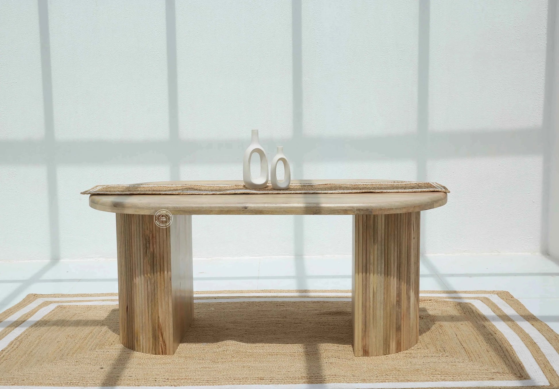 Linea Wooden Dining Table –  Multiple Sizes (Only Table) | Opelhome UAE