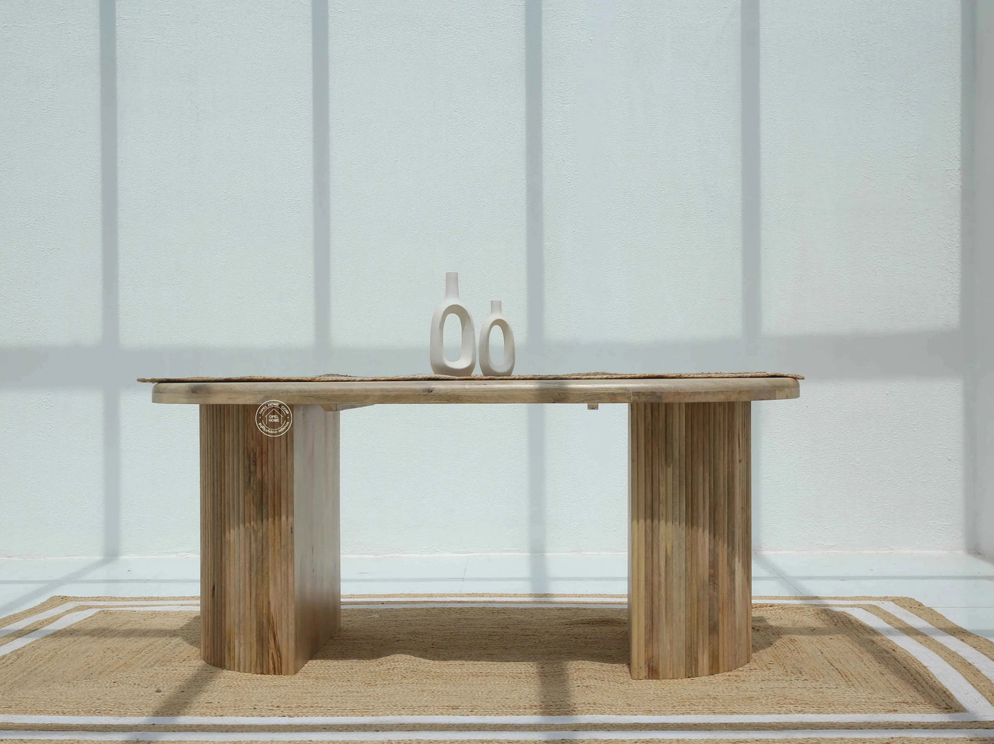 Linea Wooden Dining Table –  Multiple Sizes (Only Table) | Opelhome UAE