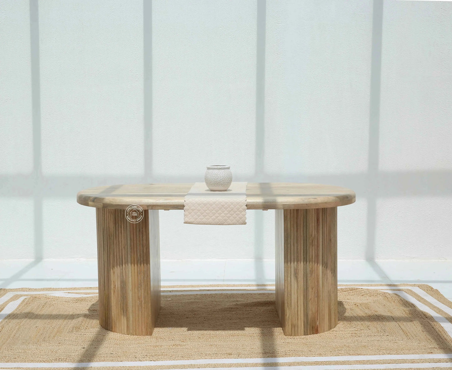 Linea Wooden Dining Table –  Multiple Sizes (Only Table) | Opelhome UAE