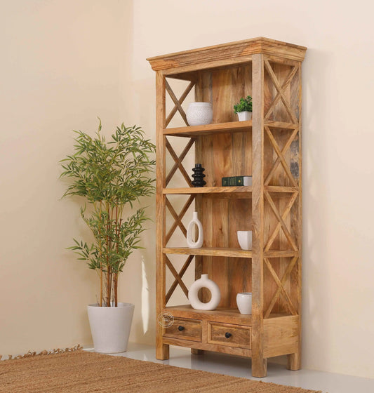 Morgan Wooden Display Shelves Unit
