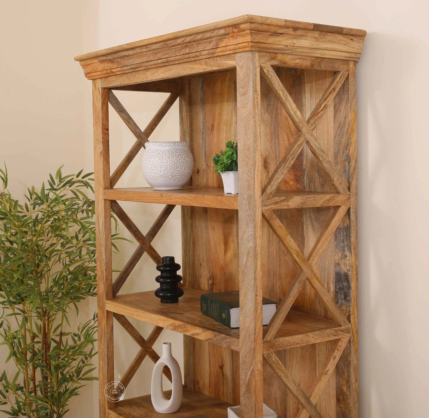 Morgan Wooden Display Shelves Unit